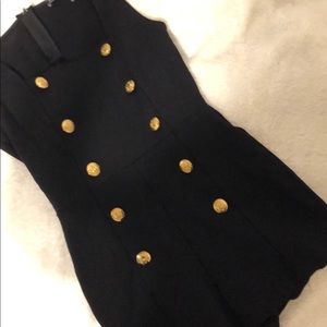 Gold Buttons romper